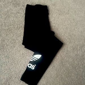 Adidas Originals Women’s Trefoil Leggings. Black, Size Small